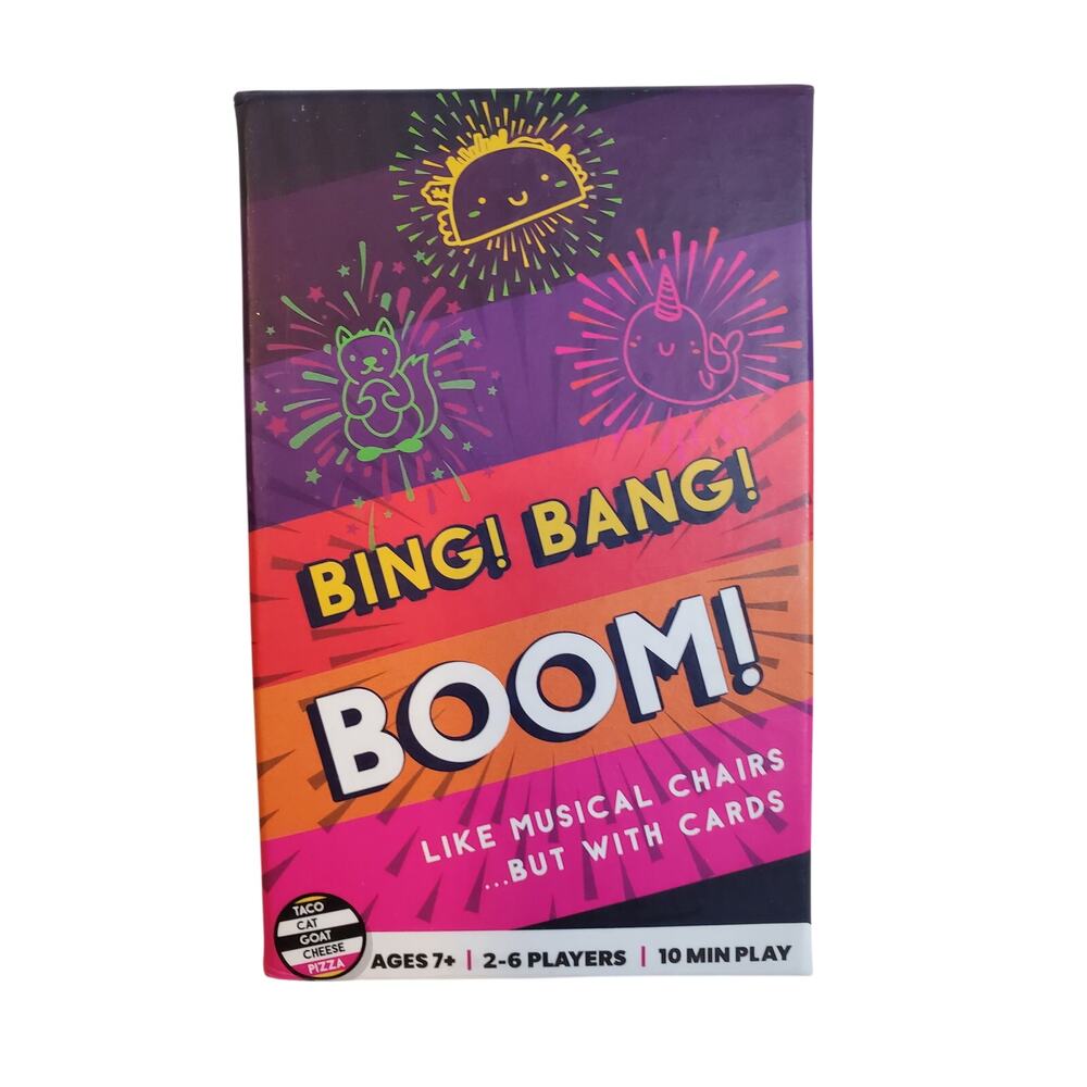 Bing Bang Boom Hilariously Fun Card Game for Family Game Night